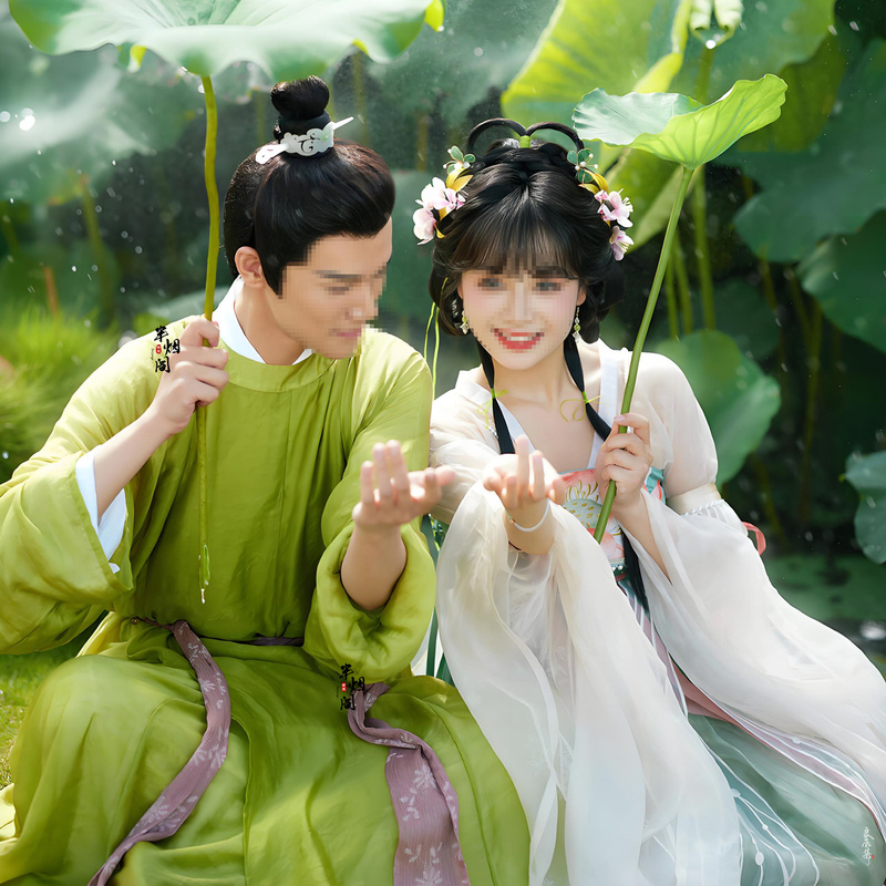 Selling Scholar-Style Clothing for Couples, Early Spring Song Dynasty Wedding Photos, Retro Chinese Style Clothing, Men's Spring Banquet Hanfu Suit