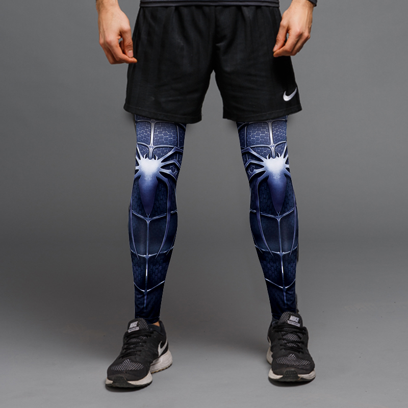 Spider-Man Sports Lengthening Men's and Women's Leggings Batman Superman Calf Protection Cycling Fitness Kneepads