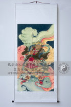 Marshal Zhao portrait Zhao Gongming Portrait Wu God of Wealth Portrait Zhao Gongming Statue Taoist Land and Water Painting of the Ming Dynasty