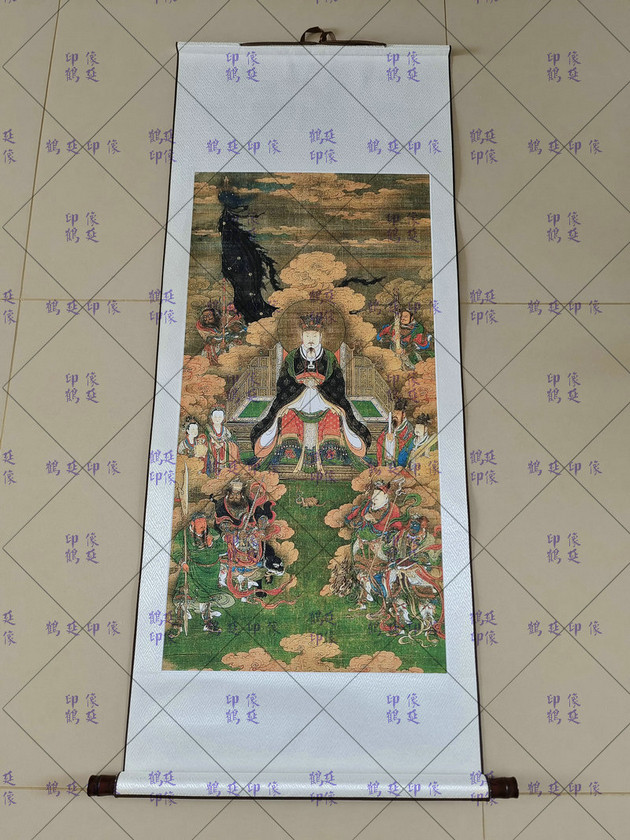 Real Wu the Great portrait of the Emperor Xuanwu the Great Portrait Painting Real Warrior the Great and Hung Paintings of the Ming Dynasty and Surface Paintmaking