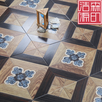 Parquet reinforced composite wood floor 12mm personalized art floor factory direct jade pattern can be customized