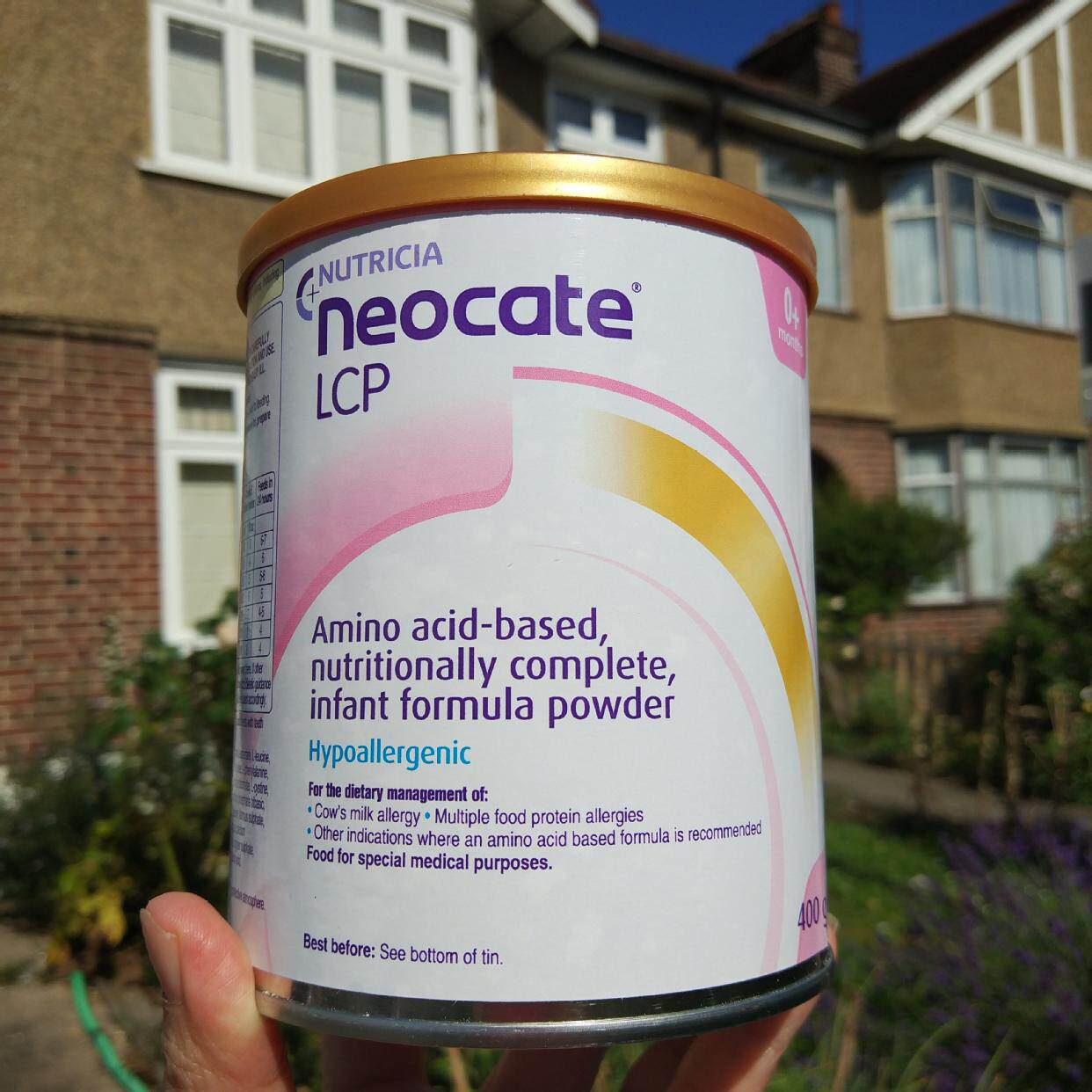 UK neocate lcp Amino acid hydrolysis special medical formula Food protein allergy diarrhea