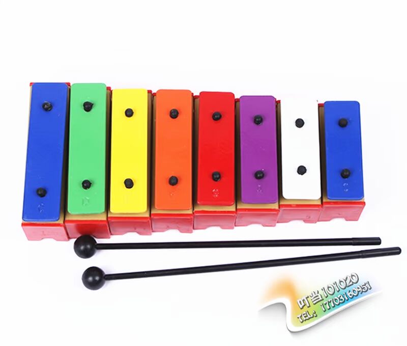 Khối quãng tám đơn cho trẻ em nhạc cụ đồ chơi mẫu giáo giáo dục sớm thổi gõ màu piano nhỏ octave gạch nhôm piano bộ nhạc cụ cho bé yêu