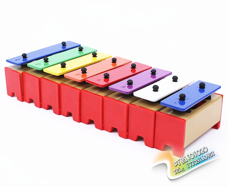 Khối quãng tám đơn cho trẻ em nhạc cụ đồ chơi mẫu giáo giáo dục sớm thổi gõ màu piano nhỏ octave gạch nhôm piano bộ nhạc cụ cho bé yêu