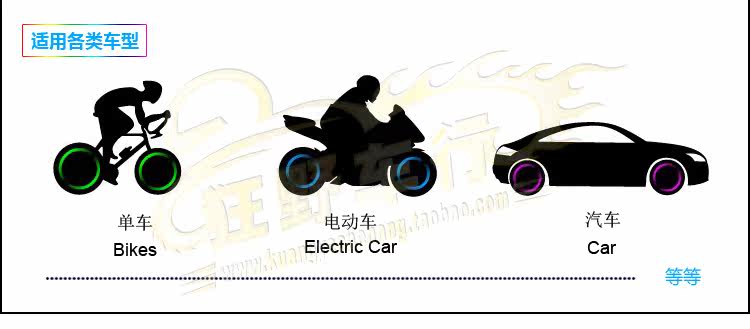 Lumière vélo - feux de Valve - Ref 2403689 Image 4