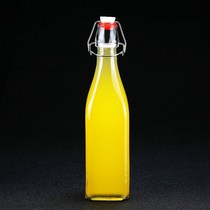 White Wine Bottle Buckle Square Bottle Fresh Fruit Juice Bottle Lemon Juice Bottle Lime Juice Bottle Kitchen Oil Bottle