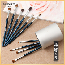 After the charm of 10 rain butterfly eye shadow brush set eye makeup brush animal hair eyeshadow sweeping brush beginner horse hair
