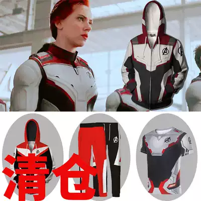 Avengers Thrall T-shirt reunion 4 quantum suit concept cos captain America leisure thick cotton