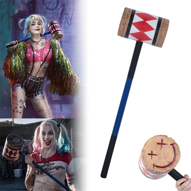 Birds of Prey Squad Clown Hammer Harley Quinn equips weapons around cos props Birds of Prey