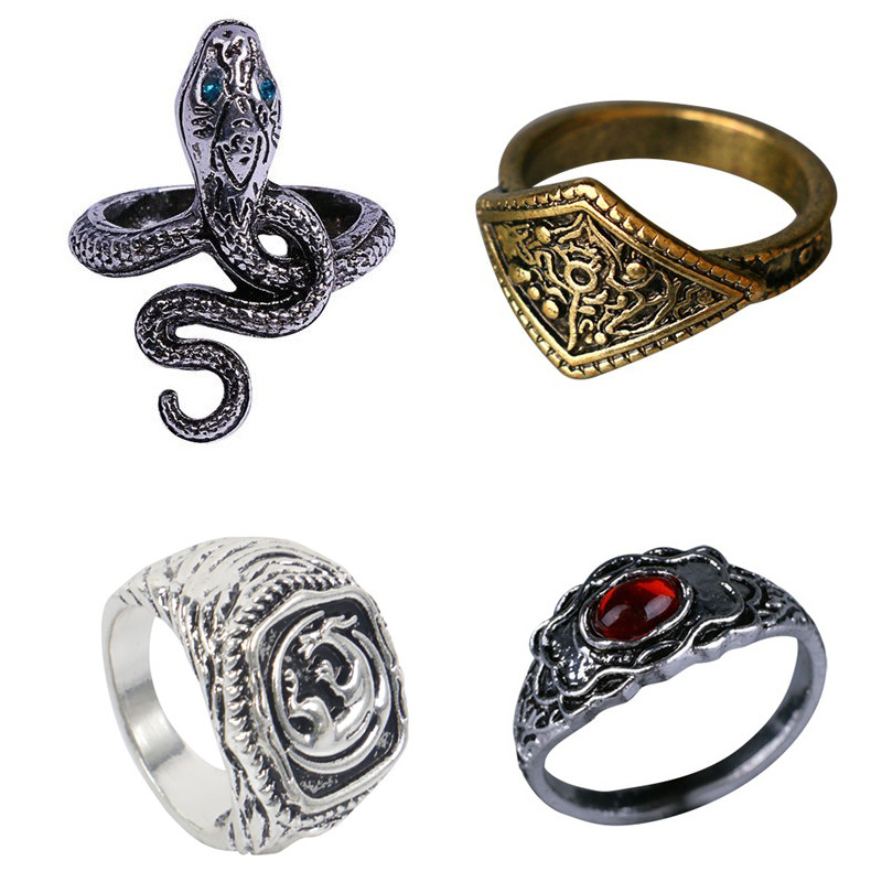 DarkSouls Dark · Soul 3 Greedy Silver Snake Ring Men and Women Zinc Alloy Pampering Ring Life Ring