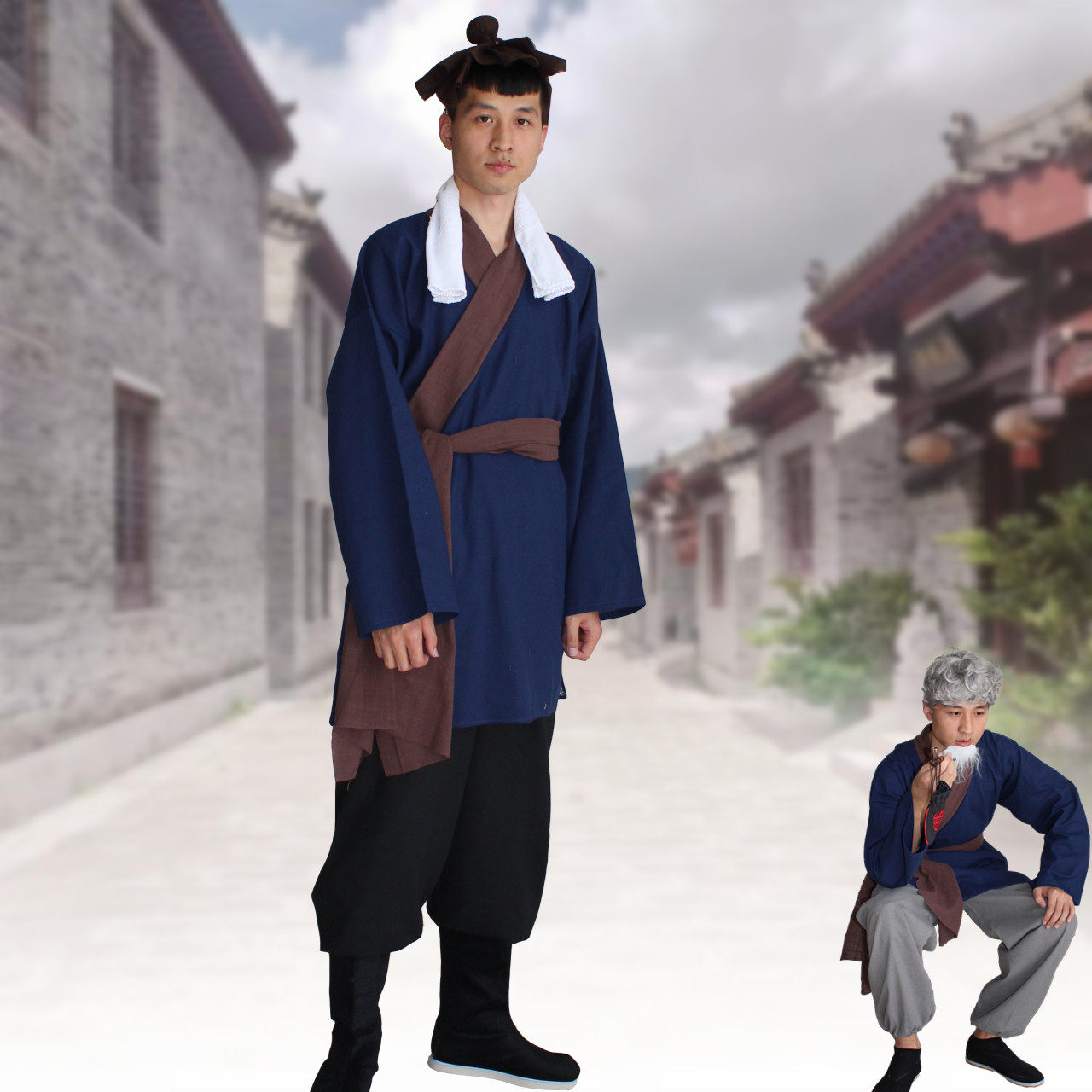穿越时空的古装汉服！🧝‍♂️粗麻布衣裤带你体验古代平民生活！🌟-其他民族服装-淘宝好物网