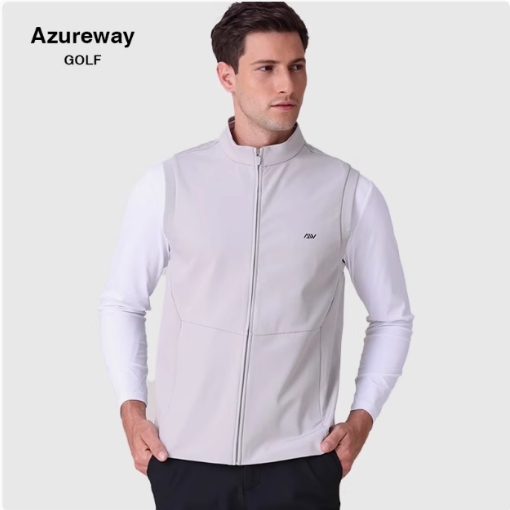 Lewei Aw Golf Vest Men's Windproof Vest Jacket Casual Men's Rainproof Golf Autumn and Winter Style
