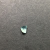 Burmese jade high ice clear water mint green drop ring
