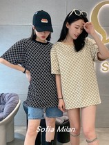 welldone loose old flower T-shirt womens net red little man 2021 summer new loose short-sleeved