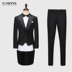 quần áo tuxedo dẫn chú rể phù hợp với đám cưới người dẫn chương trình tiệc buổi tối đầm đầm váy phù hợp với nam giới 