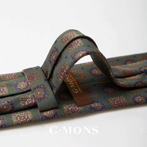 Трендовый ретро зеленый галстук для отдыха, пиджак классического кроя