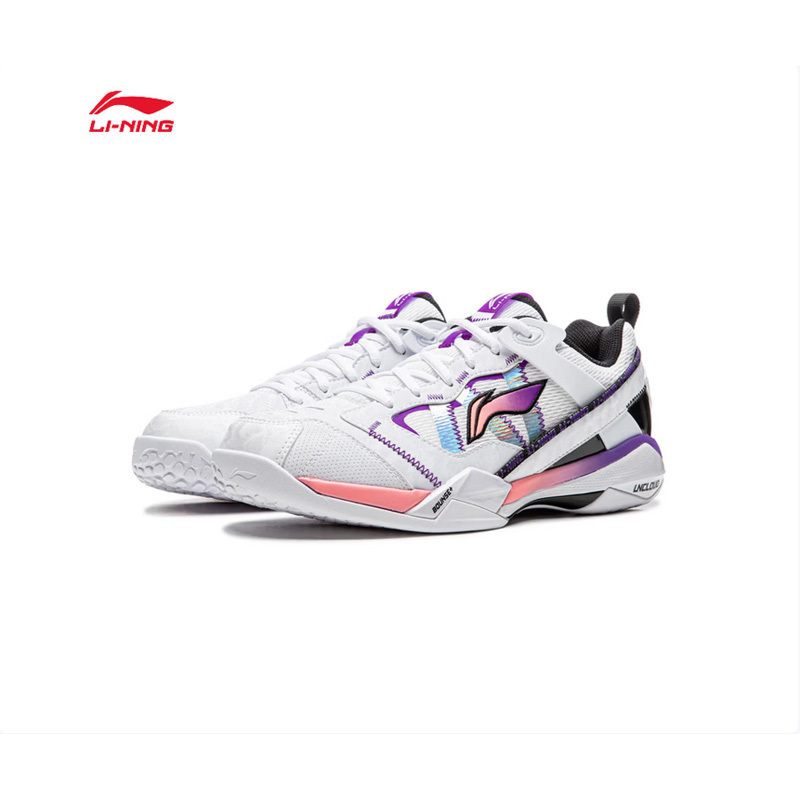 Li-Ning Badminton Shoes for Men, Snow Camouflage Invincible Model Ace, New Color, Non-Slip, Cushioning Competition Shoes
