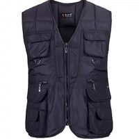 Đàn ông trung niên mới xuống áo vest cotton ngoài trời câu cá nhiều túi lỏng áo vest cỡ lớn áo khoác giả vest nam hàn quốc