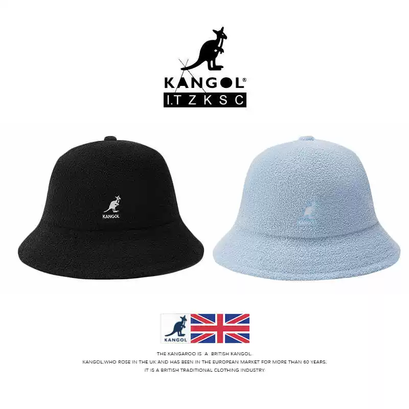 Подлинная шляпа Kangol из кожи кенгуру, фишерман, мужская и женская, открытое лицо, шляпа с большим облетом головы, солнцезащитная, головной убор-базин