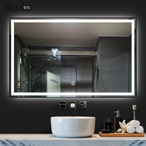 BOLEN Aluminum Frame Led Bathroom Mirror Intelligent Anti-Fog Mirror Toilet Mirror Wall-mounted Bathroom With Lamp Mirror