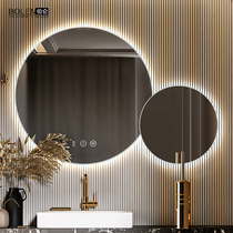 BOLEN smart mirror creative round dressing table mirror Wall Wall bathroom with lamp bathroom mirror led mother mirror