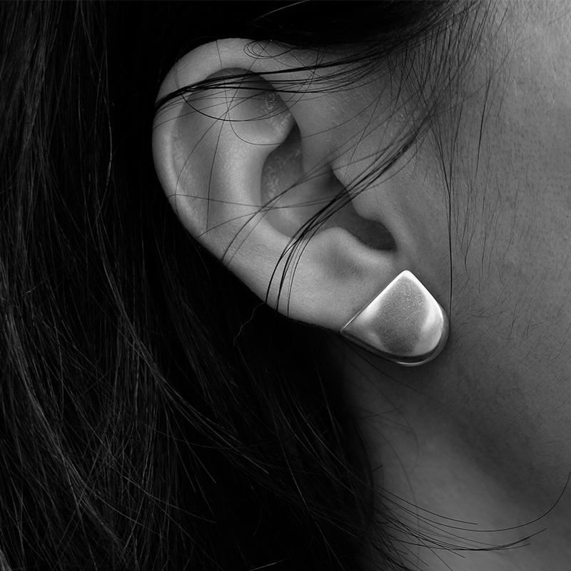 KONGLONGMOGU original design 925 silver tide strange couple silver jewelry earrings birthday gift silver ear drop