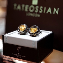 British original tateossian RT cuffs gold foil French shirt men cuffs light luxury birthday gift