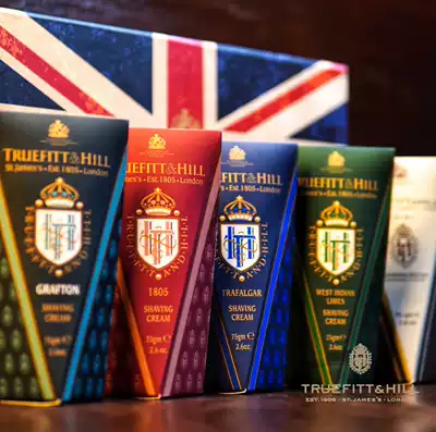 Spot UK Truefitt Hill Trofield Men Shaving Cream Travel Portable Packaging Shaving Foam
