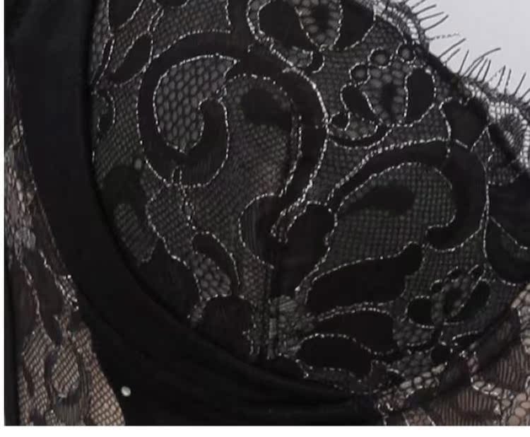 Bộ đồ lót Tingmei bộ kim cương mới đích thực TJ0906 + TC0906 đen chia corset + corset quần lót nữ thun lạnh