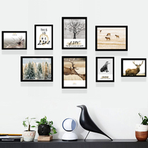 Apartment small wall decoration photo frame combination ins Wind Nordic photo wall frame wall rental house photo decoration wall