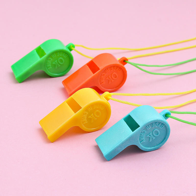 Plastic Whistles Children Toy Gift Refuelling Whistles whistle Whistle Fan's Rope Games Event Whistles-Taobao