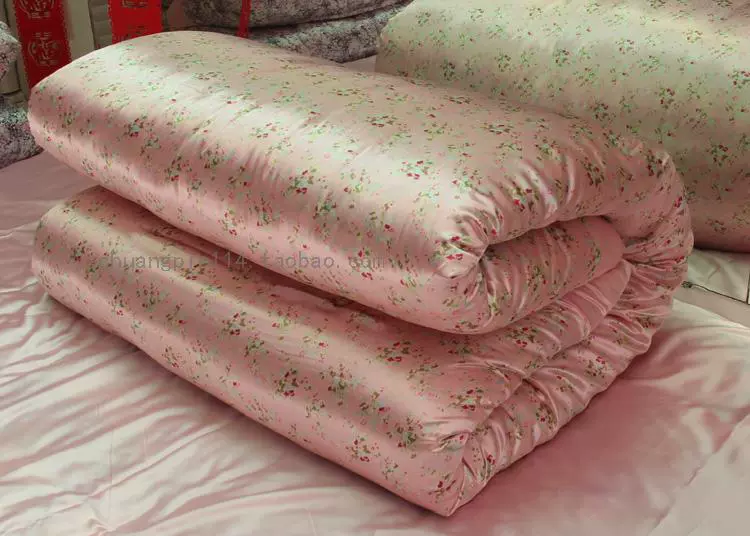 Đám cưới lụa trượt băng lụa tơ tằm bao gồm lụa satin đám cưới chăn quilt lụa - Quilt Covers