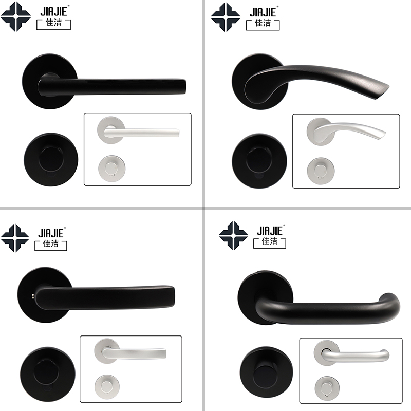 Acciajie space aluminum black split door lock room bedroom door lock lock lock lock lock