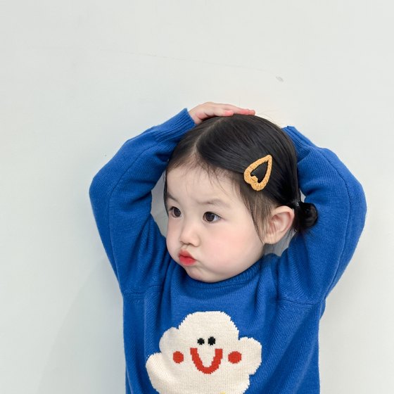 韩国头饰不锈钢爱心bb夹儿童 时尚边夹刘海夹女童 裹布宝宝发夹