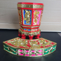 Meizhou Island Mazu statue Virgin Empress worship fruit box tribute decoration Resin fruit box Wooden fruit box fruit plate method