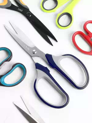 3 powerful scissors, industrial handmade office supplies, household tailor, multi-function paper-cutting, special stainless steel diy lace scissors, student art paper-cutting scissors, sharp, durable, fine and portable