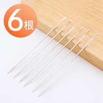 (6) Financial binding needle manual punching large 10cm accounting voucher manual Threading Needle stainless steel needle file binding tool accounting voucher manual binding tool