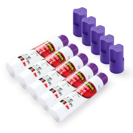 3m固体胶办公用品强力考研胶棒儿童手工变色笔形固体胶小学生用胶水高粘度手帐固体胶棒小号棒棒胶笔文具用品