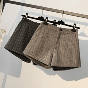 Quần short nữ size lớn 2018 thu đông phiên bản Hàn Quốc của quần lửng ống rộng cỡ lớn mm rộng eo cao đã mỏng bên ngoài mặc quần boot bình thường
