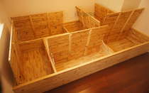  Japanese-style Japanese-style room solid wood bed storage Tatami floor box Custom floor cabinet Tatami wardrobe sliding door full set