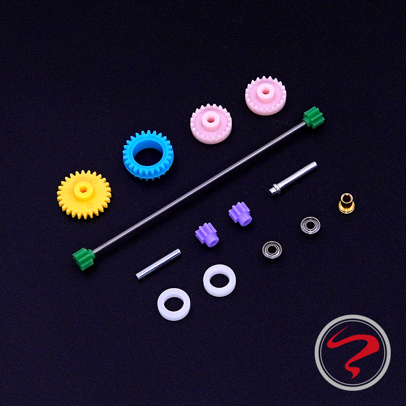 LAOSHU Tamiya Four-Wheel Drive Vehicle Accessories Front and Rear Drive Resistance Gear Set Full Set Fm-A/S2/Ar/Sxx Chassis