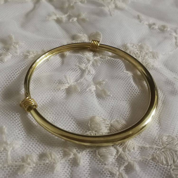 Brass bracelet ladies' jewellery emulation gold non-Shine bracelet Bracelet Bracelet for wedding wearing minimalist Yohei bracelet head