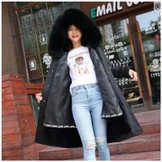 2019 New Pie ​​vượt qua Nữ Fox tóc Bunny tóc Inner Da Mid-chiều dài áo nữ Fur Coat Pike