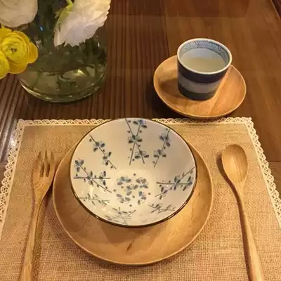 (General linen custom) jute coaster Chinese style creative tea mat insulation mat zakka grocery pastoral style