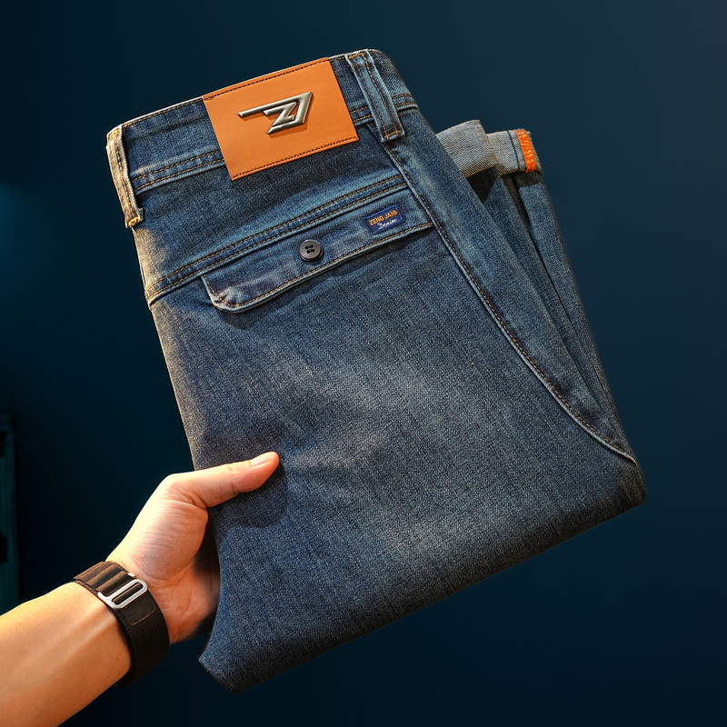 Hong Kong High-End American-Style Denim with a Premium Feel, 2026 Super Popular Men's Jeans, Loose Fit, Straight Leg, Slim Fit