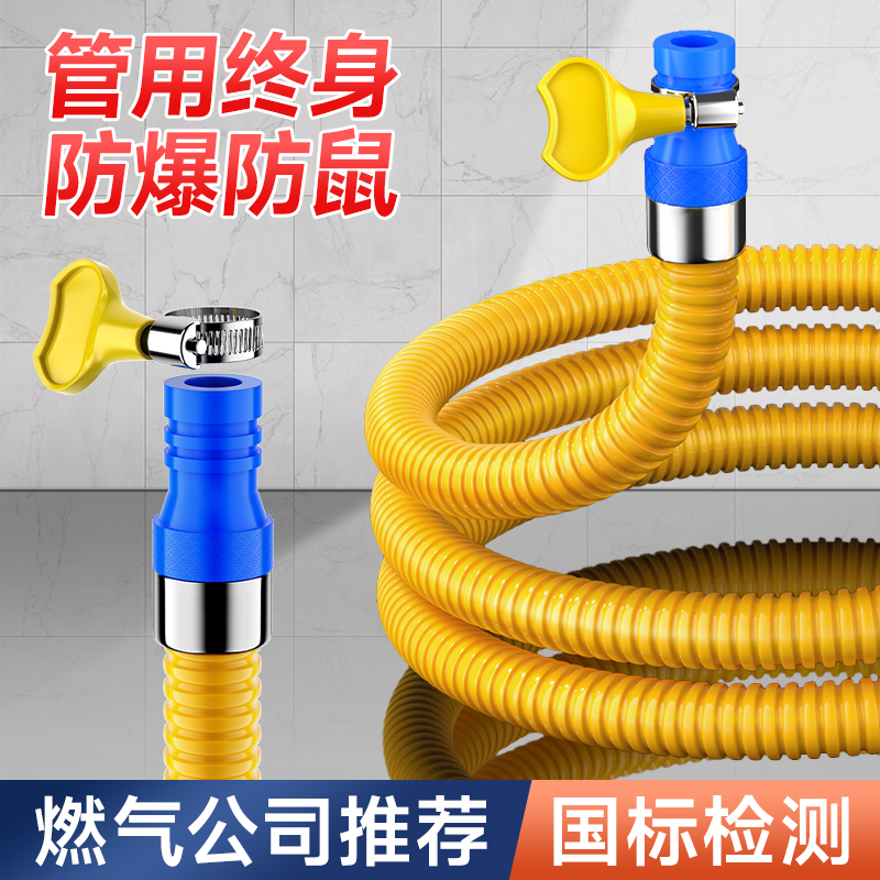 Household Metal Explosion-Proof Gas Pipe, Gas Pipe for Natural Gas and Liquefied Gas, Stainless Steel Corrugated Pipe, Special Flexible Gas Hose