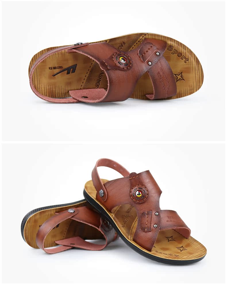 Chiến binh kéo trở lại đôi sandal nam đi biển thoáng khí chống trượt hè 2018 mới cho nam thanh niên giản dị giày dior nam