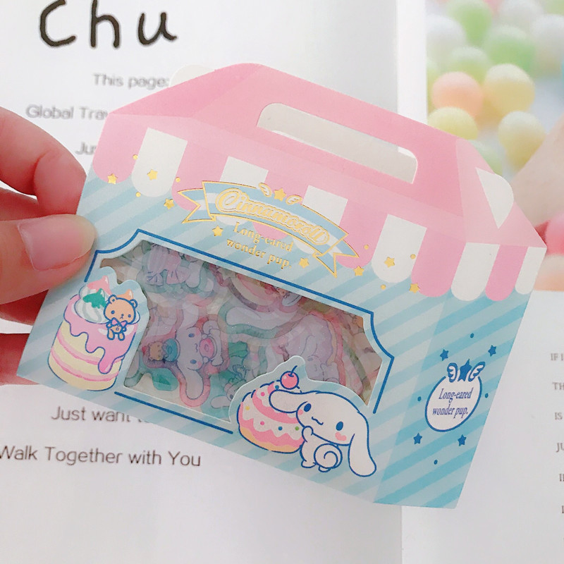 Yuguigou & 26 PiecesCartoon Merlot Gemini ins Girlish heart Hand account album decorate Stickers diy children crystal Stickers jelly