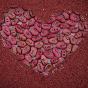 Красная и белая любовь волшебные бобы Мини