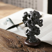  Taihu Lake stone ornaments Ornamental stone strange stone desk Lingbi Stone exquisite stone desk for stone Wenfang study room Qing supply